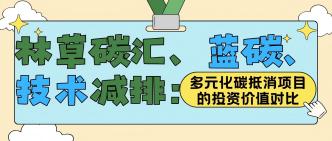 林草碳汇、蓝碳、技术减排···